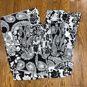 Strapless black and white romper